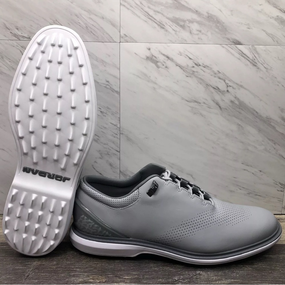 Nike Jordan ADG 4 Golf Shoes Cleats Wolf Grey / White DM0103-010 Men's Size 8